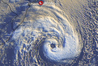 Rara tormenta subtropical Raoni frente a las costas de América del Sur