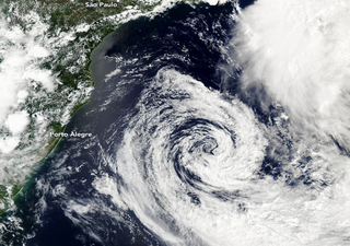 Una rara tormenta tropical se formó en el Atlántico Sur frente a las costas de Brasil: Akará
