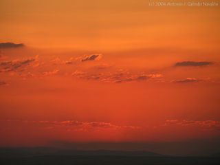 Rayo verde captado desde La Mancha, puesta de sol del día 6 de Septiembre