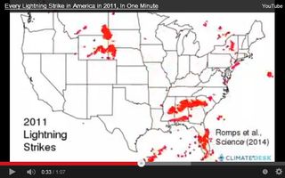 Rayos registrados en CONUS 