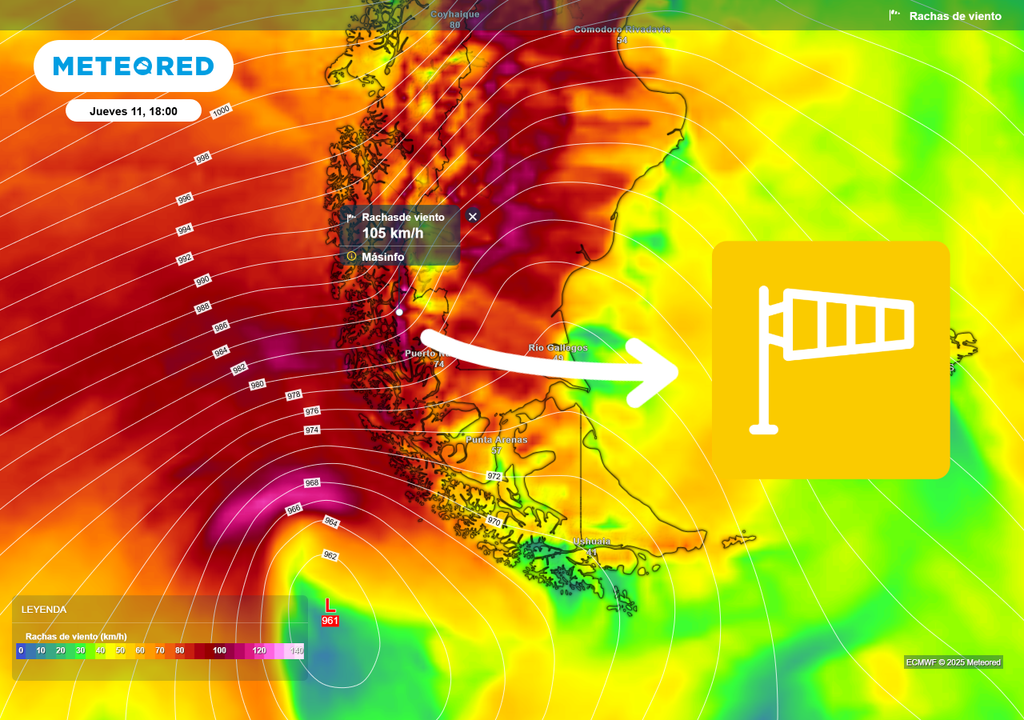 mapa de ráfagas de viento. mapa de ráfagas de viento.