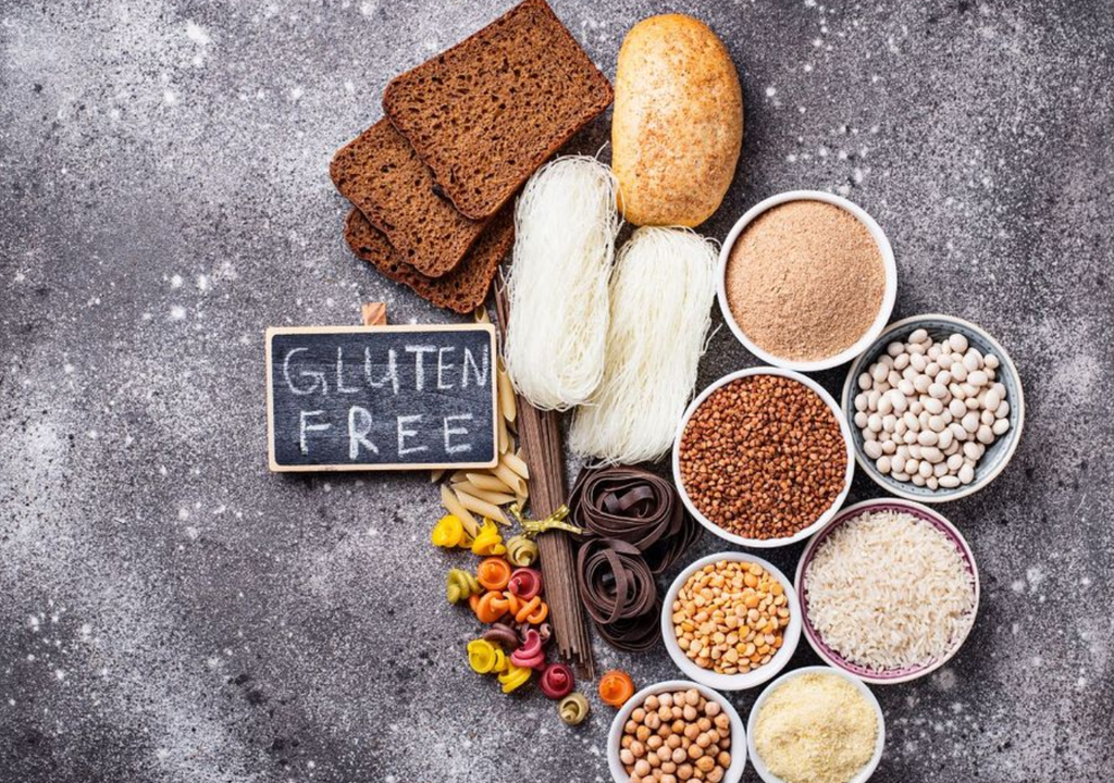 Alimentos sin gluten.