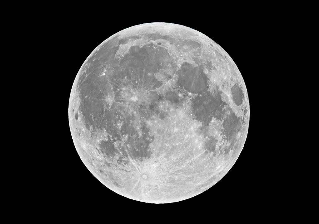 vista de la luna en primer plano
