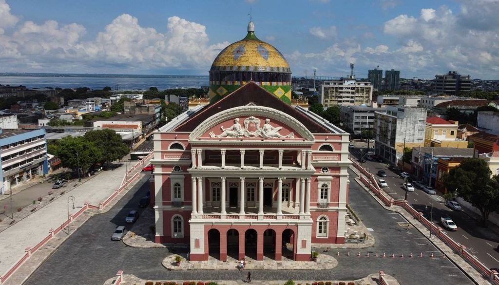 O Teatro Amazonas, em Manaus (Amazonas).