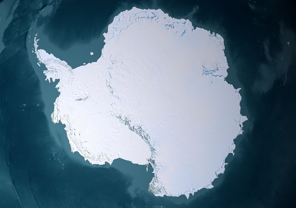 Imagen satelital Antártica