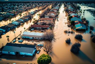 Las lluvias récord del huracán Hilary inundan California