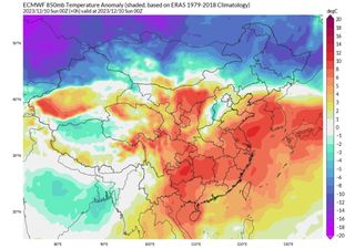 Inverno quase iniciando e altas temperaturas recordes são registradas na China e leste Asiático 