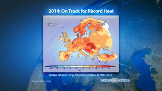 Record de calor de Europa en 500 años para 2014