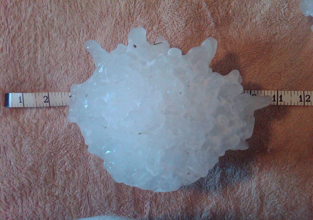 Países como Estados Unidos, Italia, Argentina, Libia, India, Bangladesh, China y Australia tienen reporte de tamaño de granizo de más de 15 centímetros. (Imagen: Servico Meteorológico Nacional de Estados Unidos)