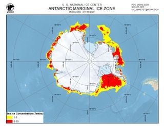 ¿Qué causó el récord de hielo marino antártico en el verano de 2022?