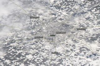Récord de nieve en Moscú