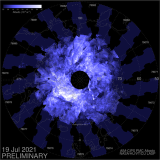 Récord de nubes noctilucentes en latitudes altas