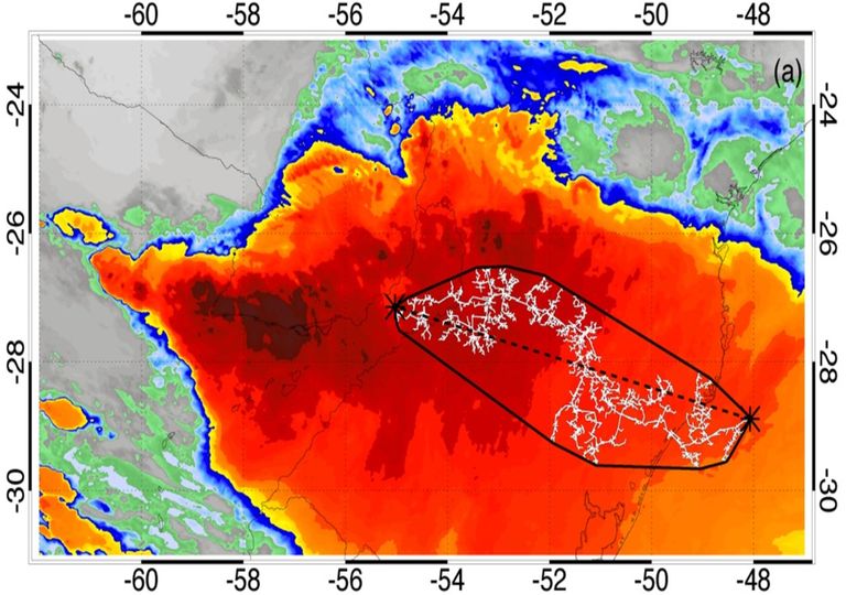 Imagem de satélite extensão recorde Imagem de satélite extensão recorde