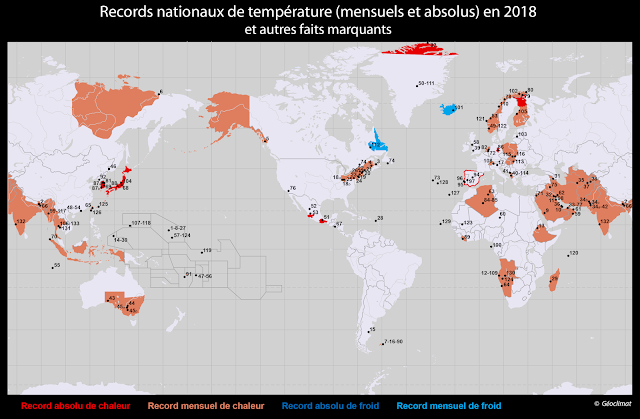 Récords De Temperaturas Nacionales Mensuales Y Absolutos En 2018