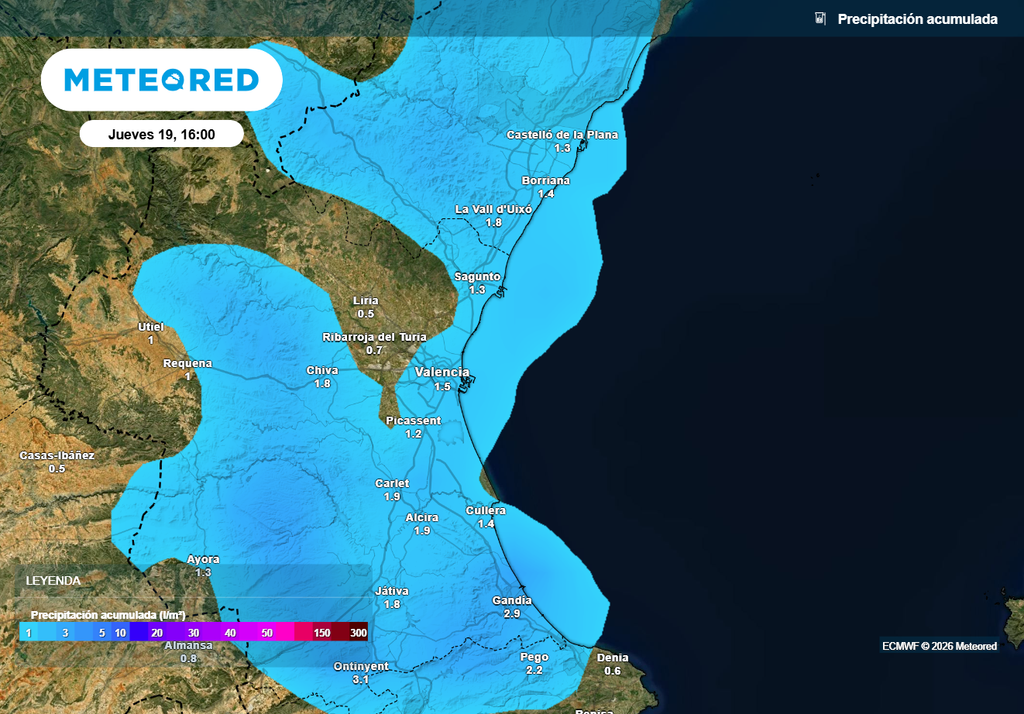 En el día de San José podrían registrarse algunas lluvias débiles que llegarán desde el mar.