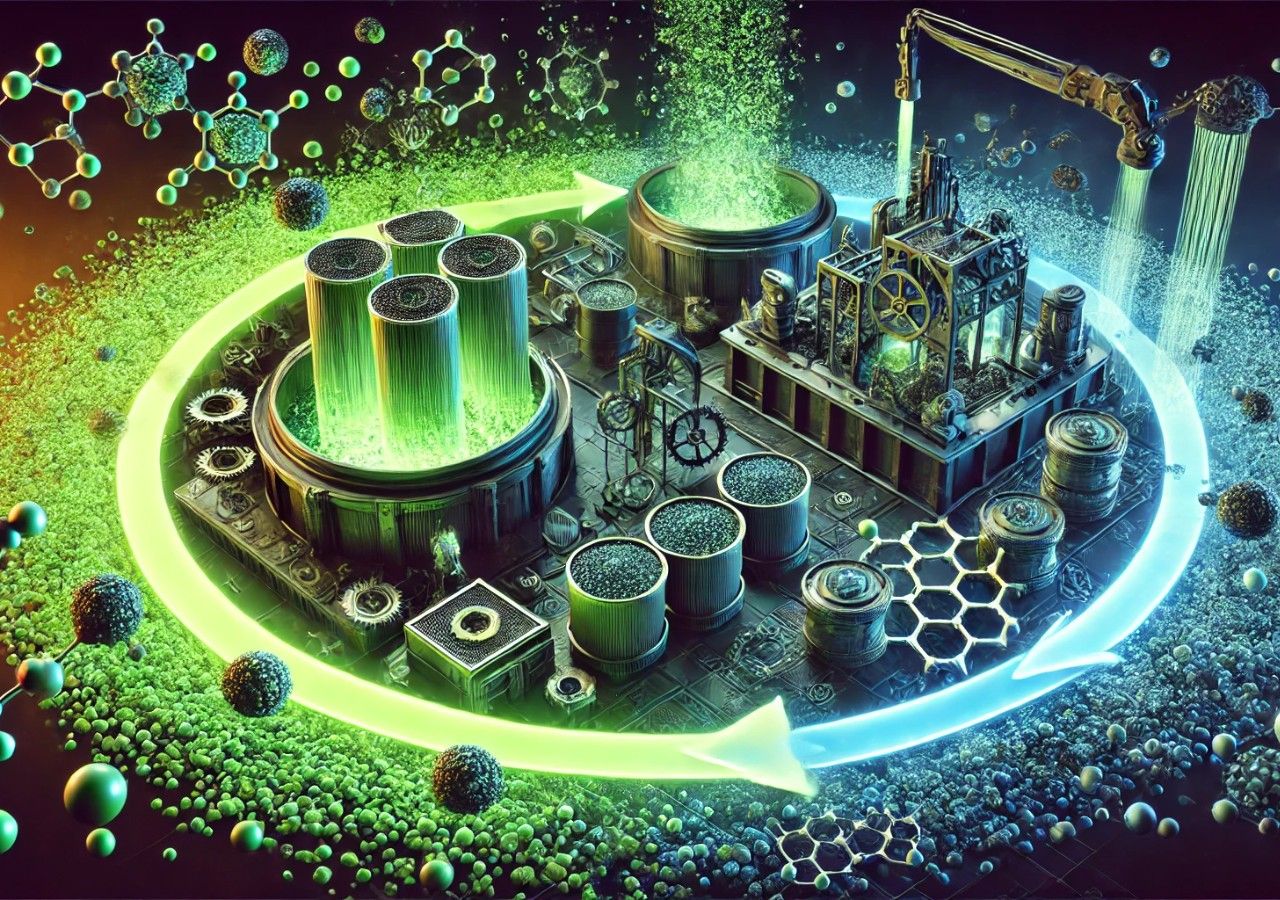 Los científicos han descubierto que las fibras de nanotubos de carbono se pueden reciclar por completo sin perder sus propiedades originales, lo que redefine los materiales sostenibles. Creado con IA.