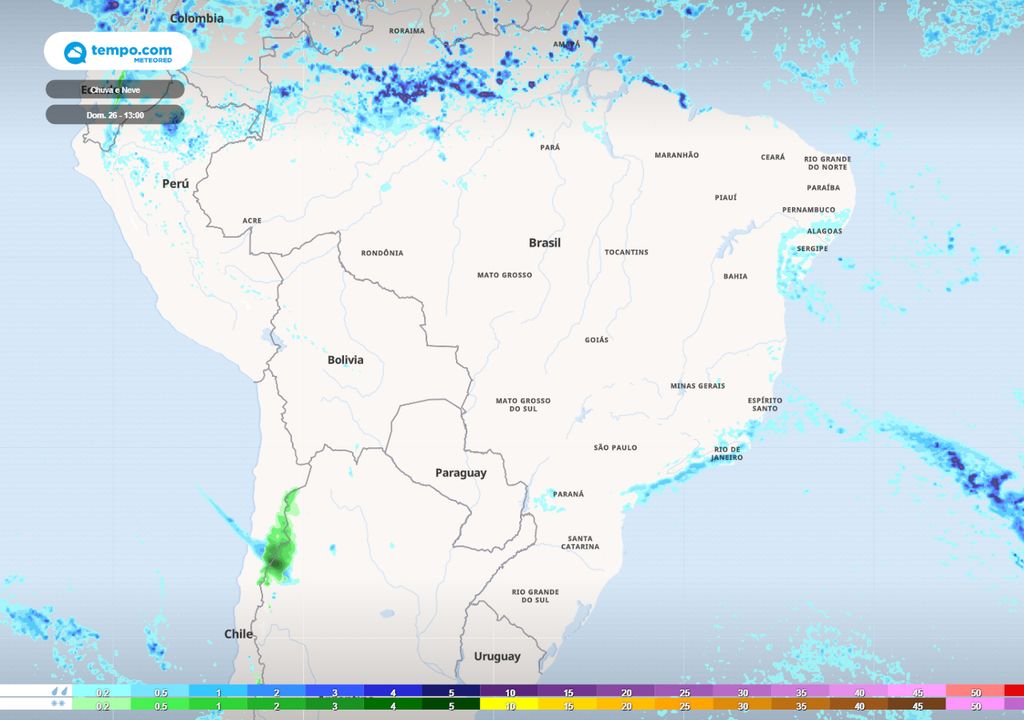 Mapa de previsão de chuva para o fim de semana Mapa de previsão de chuva para o fim de semana