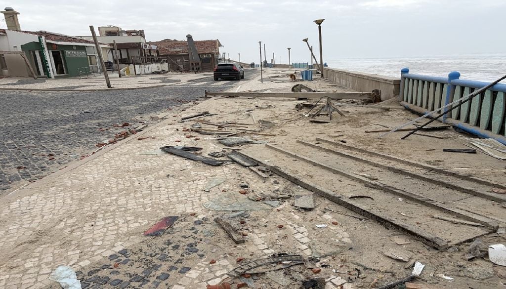 A resposta de emergência ficou bastante afetada pela tempestade Kristin. Foto: Município da Marinha Grande
