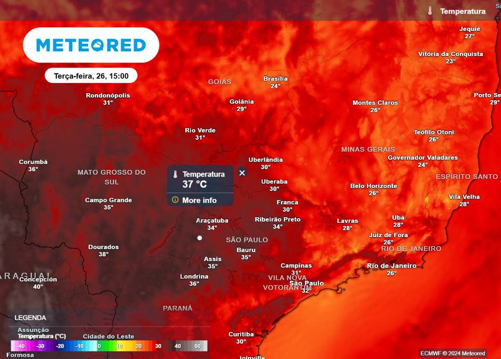 previsão, temperatura, terça-feira