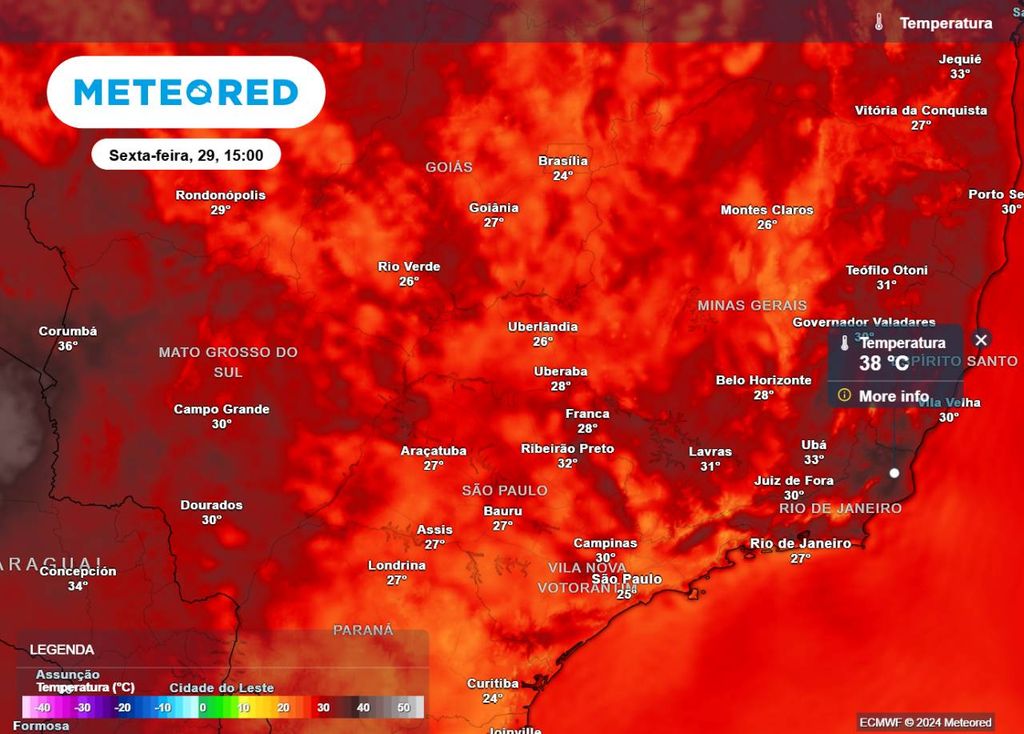 previsão, temperatura, sexta-feira