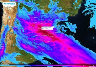 Região Sul sob alerta de tempo severo e volume excepcional de mais de 200 mm até esta segunda-feira 