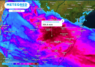 Região Sul termina a semana com frente estacionária: alertas de chuvas muito intensas e elevado volume