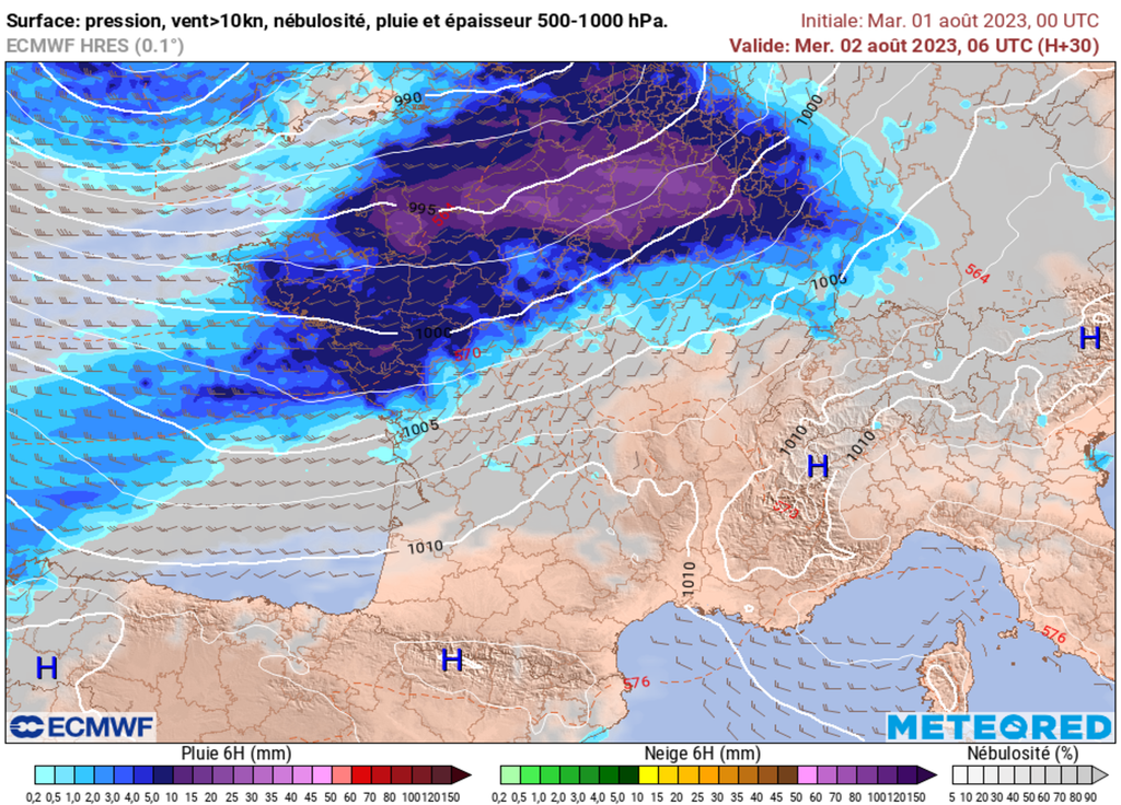 La perturbation s'annonce très active et typique de l'automne en France.