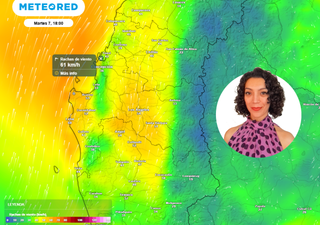 Región de Biobío inicia la semana con rachas de viento de 60 km/h: termómetros sobre los 25 °C, avisa Reina Campos Caba