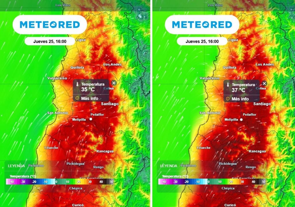 mapas de temperatura ECMWF | GFS