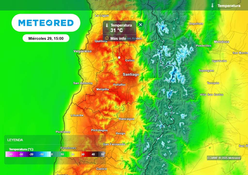 Temperaturas máximas Temperaturas máximas