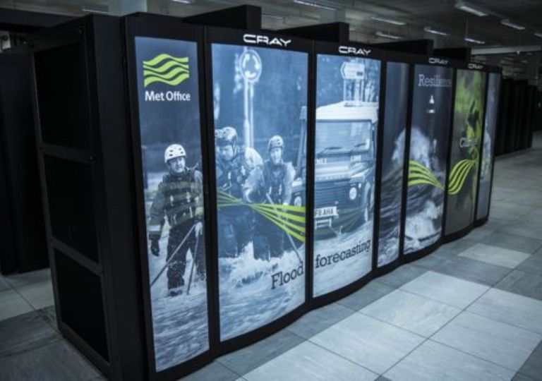 UKmet Met Office supercomputadora UKmet Met Office supercomputadora