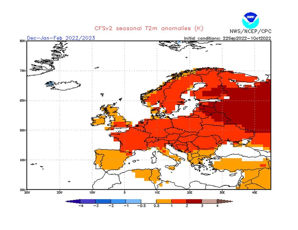 NOAA, Winterprognose, zu warm NOAA, Winterprognose, zu warm