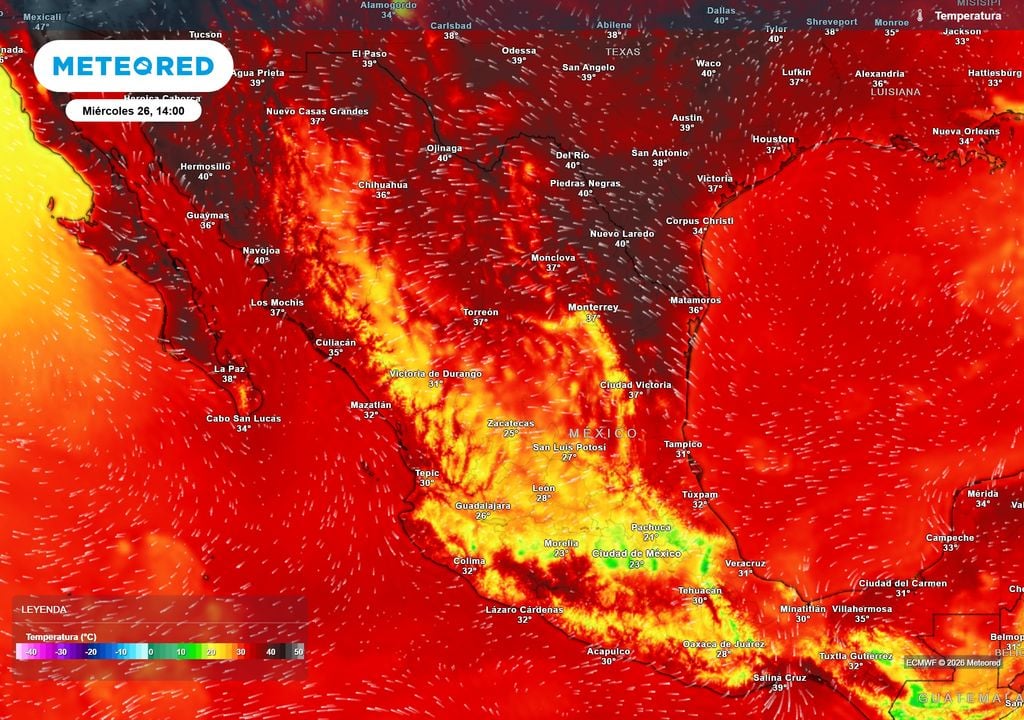 Calor de verano rondará todavía los 35-45 °C en el norte, sureste y costas con ambiente bochornoso, refrescándose el Altiplano donde oscilarían de 20-30 °C.