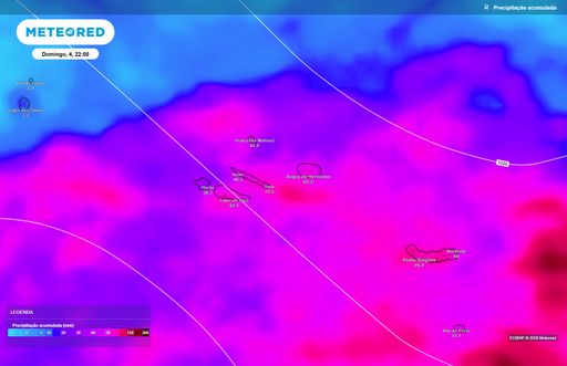Remanescentes de Hanna v&atilde;o afetar os A&ccedil;ores: ECMWF prev&ecirc; quase 80 mm de chuva e trovoadas nestas ilhas