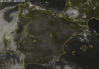 Remolino costero frente a Galicia