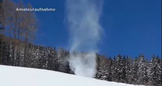 Remolinos o tolvaneras de nieve