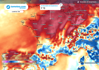 Remontée spectaculaire du mercure en France : quand les températures s'envolent de près de 25 degrés en quelques jours !
