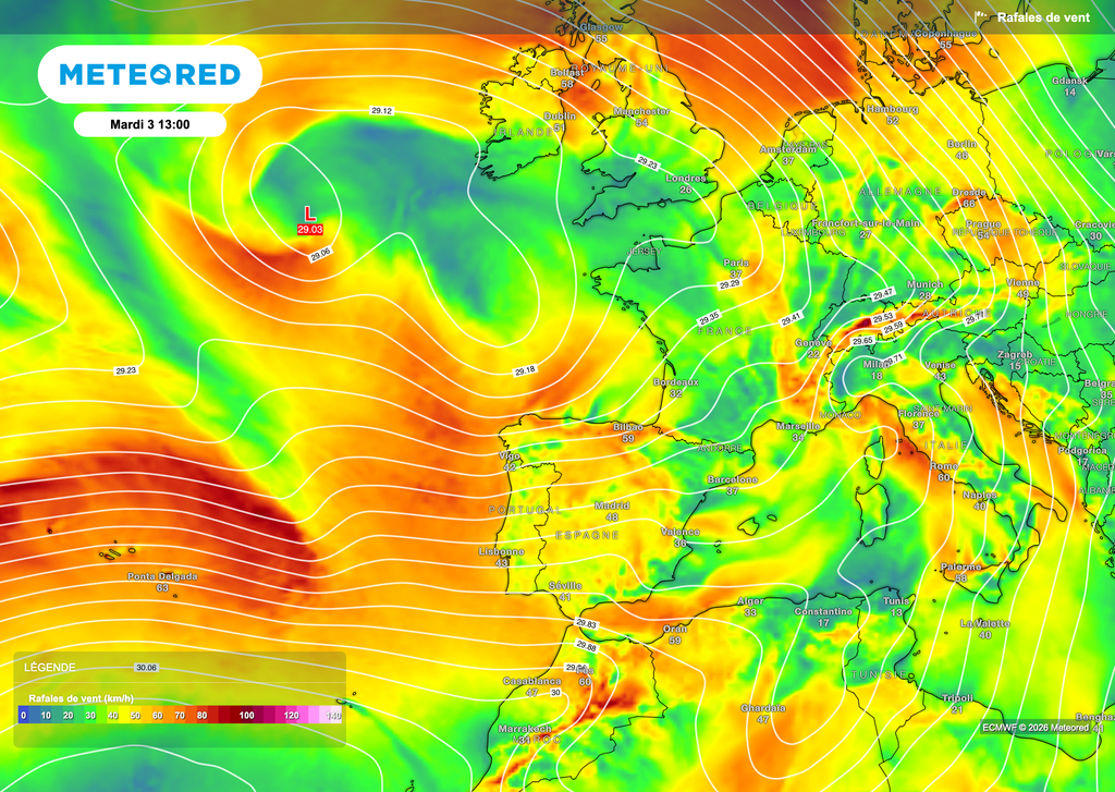 Un contexte dépressionnaire mais pas tempétueux sur la France. Un contexte dépressionnaire mais pas tempétueux sur la France.
