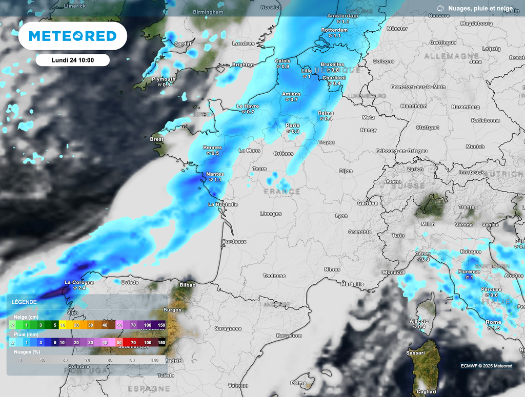 Une rentrée pluvieuse pour la rentrée de la zone B (surtout au nord).