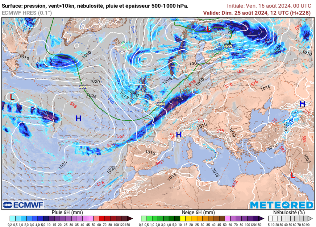Une perturbation active pourrait s'inviter en fin de mois.