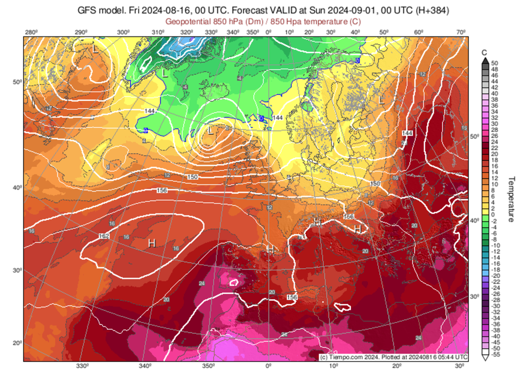 La masse d'air serait plutôt douce à chaude d'ici la rentrée.