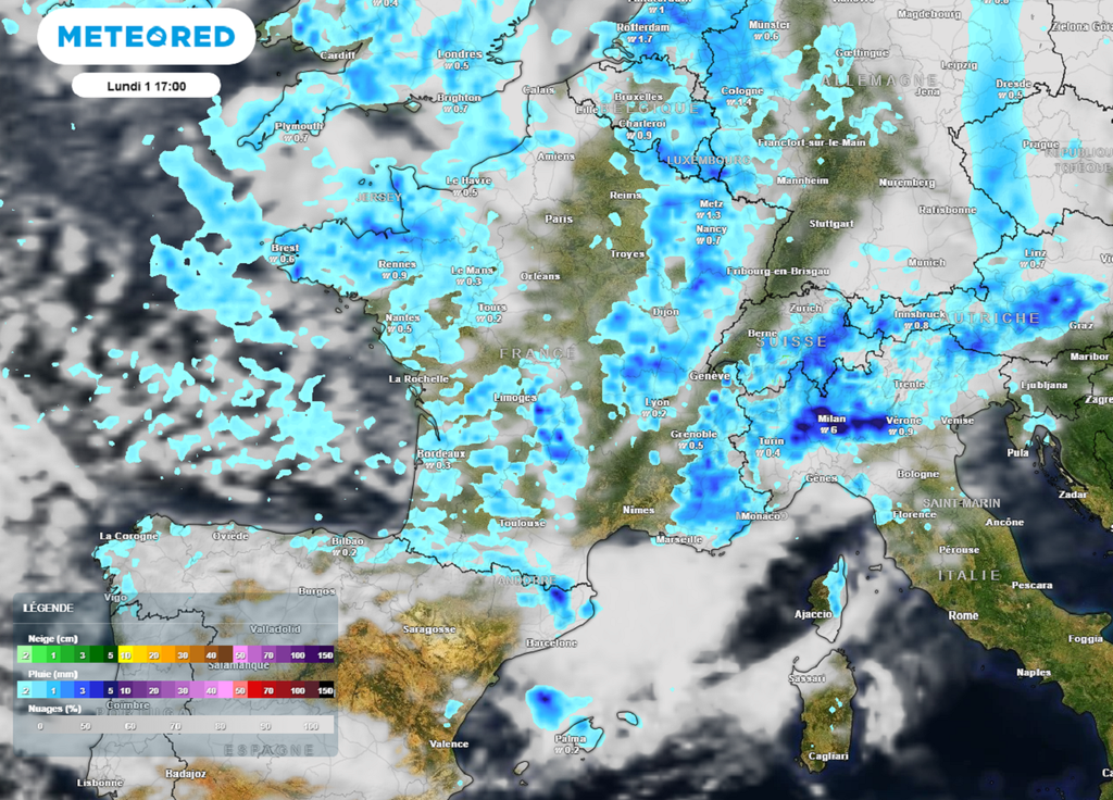 Des averses à l'ouest, de la pluie à l'est... La météo s'annonce très chaotique pour la rentrée !