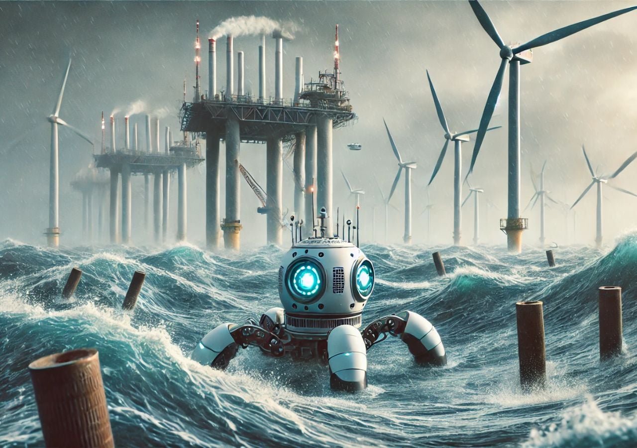 Wave-predicting underwater robots could make offshore wind farms safer ...