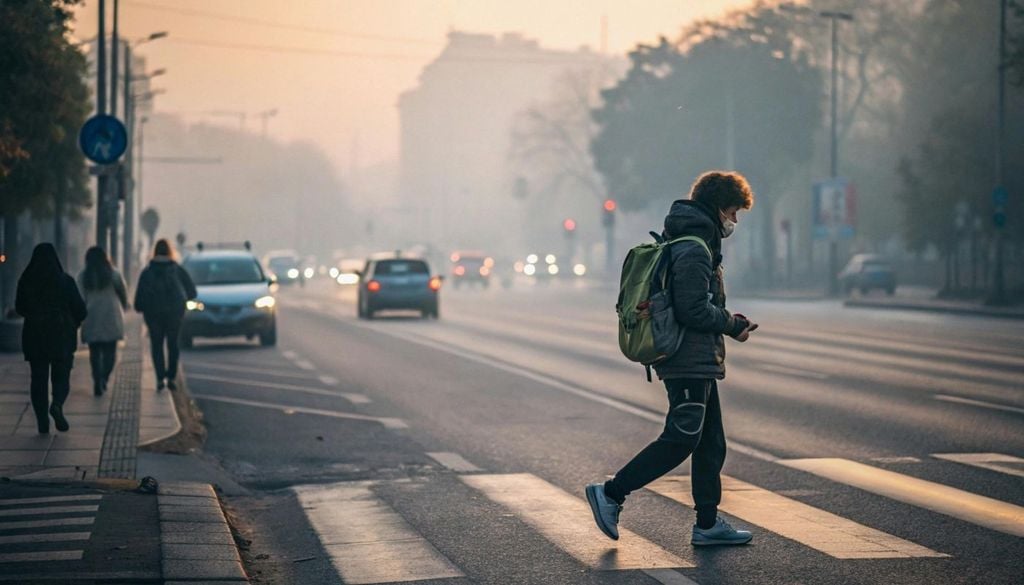 Aire contaminado Una jornada de mala calidad del aire puede cambiar decisiones tan simples como salir, hacer deporte o desplazarse por la ciudad.