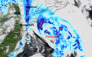 Los restos de la tormenta tropical Philippe se acercarán a las costas del este de EE.UU. y Canadá