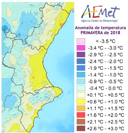 Resumen Climático De La Primavera 2018 En La Comunidad Valenciana Resumen Climático De La Primavera 2018 En La Comunidad Valenciana