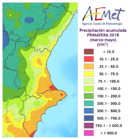 Resumen Climático De La Primavera 2018 En La Comunidad Valenciana Resumen Climático De La Primavera 2018 En La Comunidad Valenciana
