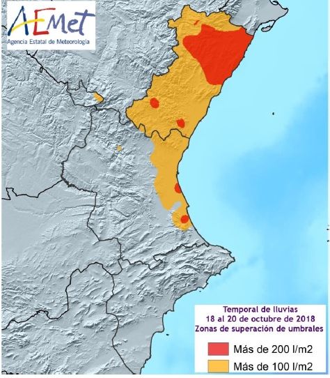 Resumen Climático De Octubre De 2018 En La Comunidad Valenciana: Frío Y Muy Húmedo Resumen Climático De Octubre De 2018 En La Comunidad Valenciana: Frío Y Muy Húmedo