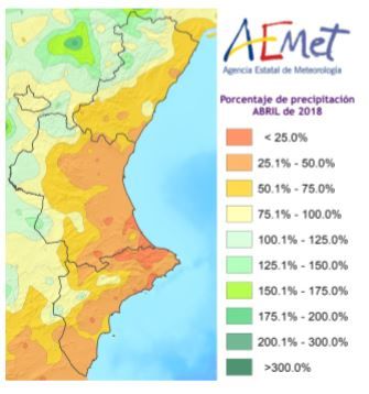 Resumen Climático Del Mes De Abril 2018 En La Comunidad Valenciana Resumen Climático Del Mes De Abril 2018 En La Comunidad Valenciana