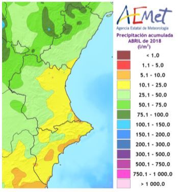 Resumen Climático Del Mes De Abril 2018 En La Comunidad Valenciana Resumen Climático Del Mes De Abril 2018 En La Comunidad Valenciana